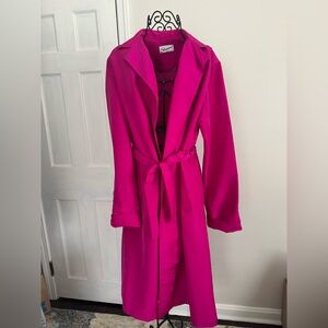 Vintage Sherwood Bright Fuchsia Rain Coat